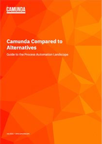 Cover of whitepaper "Camunda Compared to Alternatives: Guide to the Process Automation Landscape"