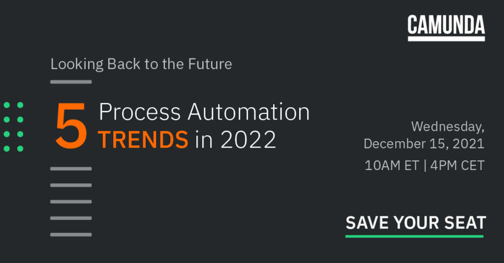 Register for our Looking Back to the Future: 5 Process Automation Trends in 2022 webinar.