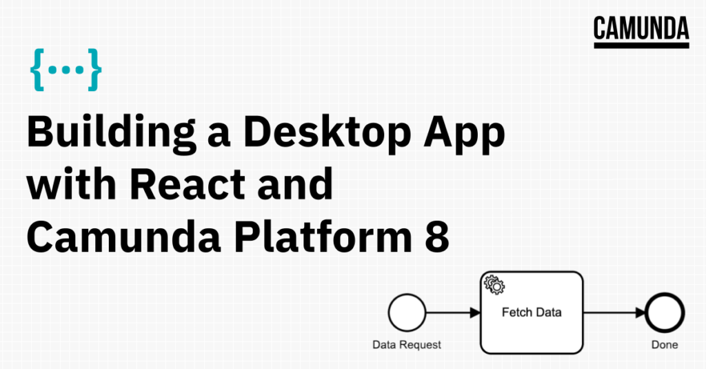 Title image for Building a Desktop App with React and Camunda Platform 8