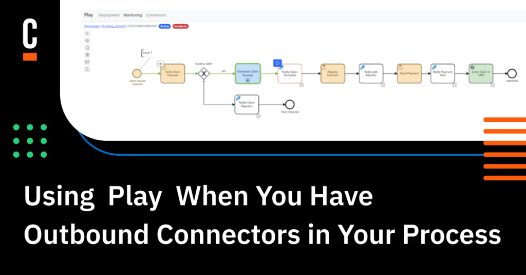 using play when you have outbound connectors in your process