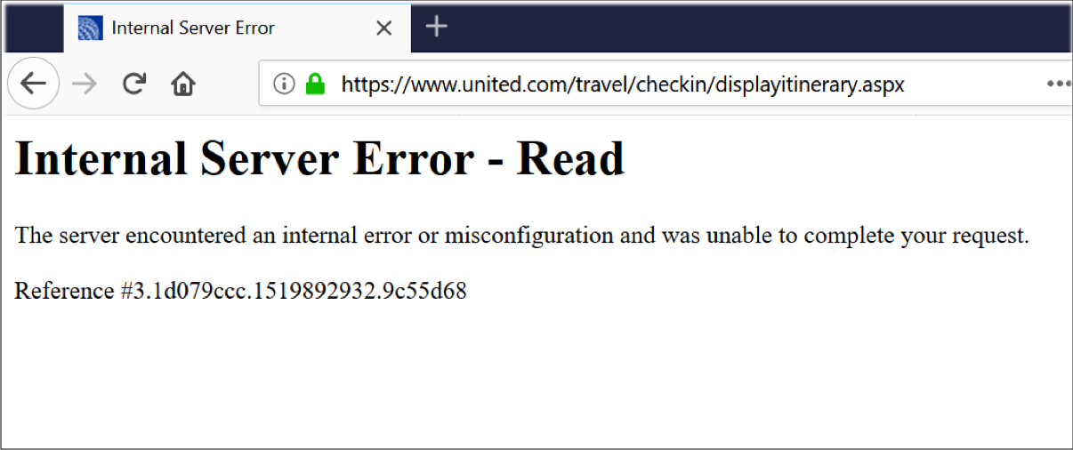 A check-in error that appears to have caused a cascading failure